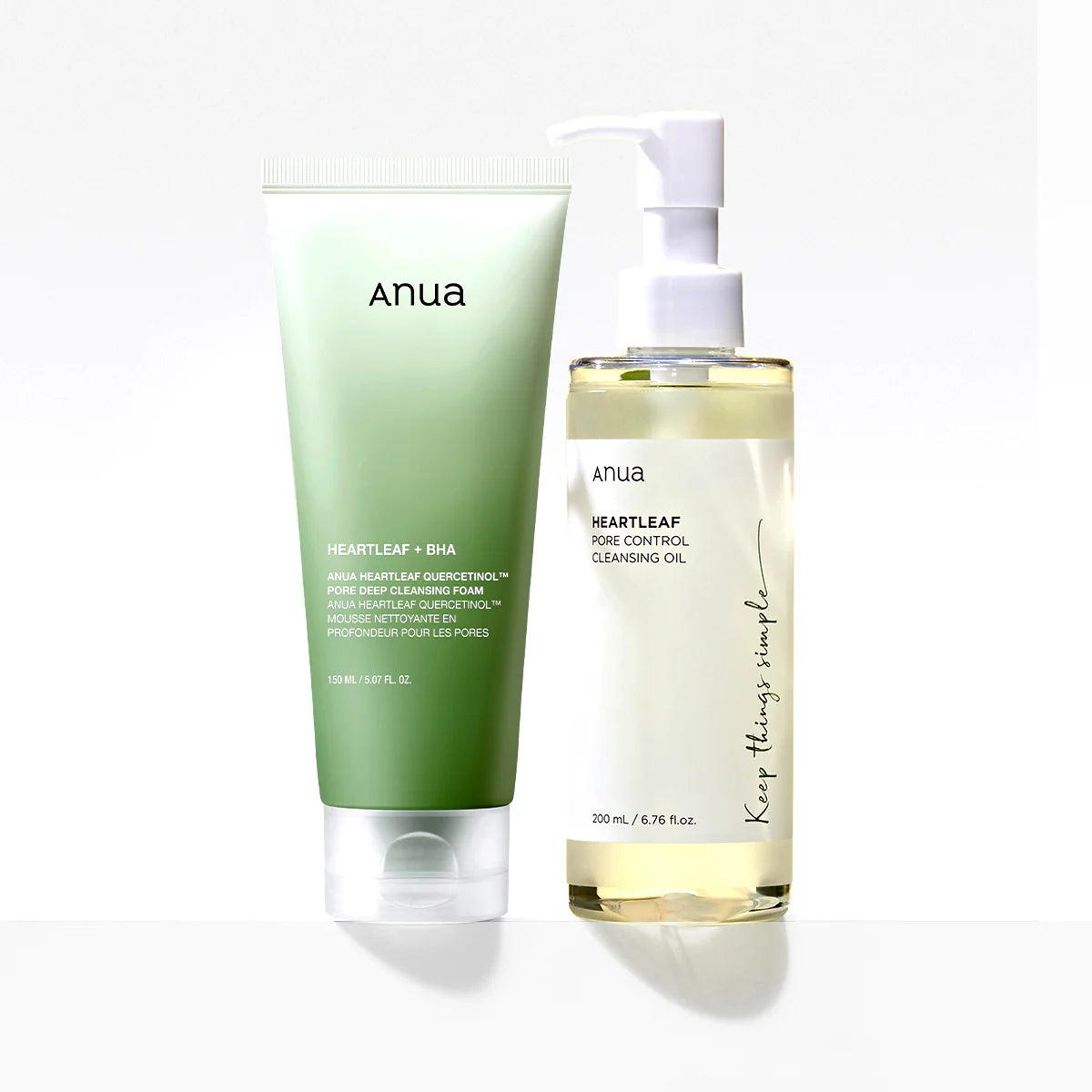 Anua Heartleaf Pore Control Cleansing Oil & Deep Cleansing Foam 200/150ml