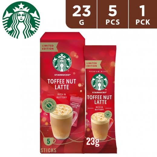 Starbucks Toffee Nut Latte 5bags