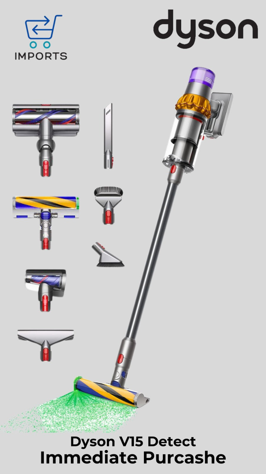 Dyson v15 Detect Total Clean extra